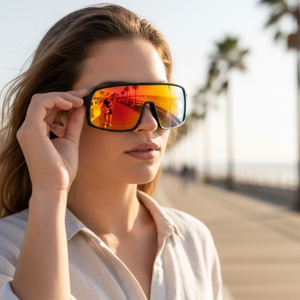 Body Glove Sport Shield Sunglasses | Mirrored Lens | 100% UV Protection